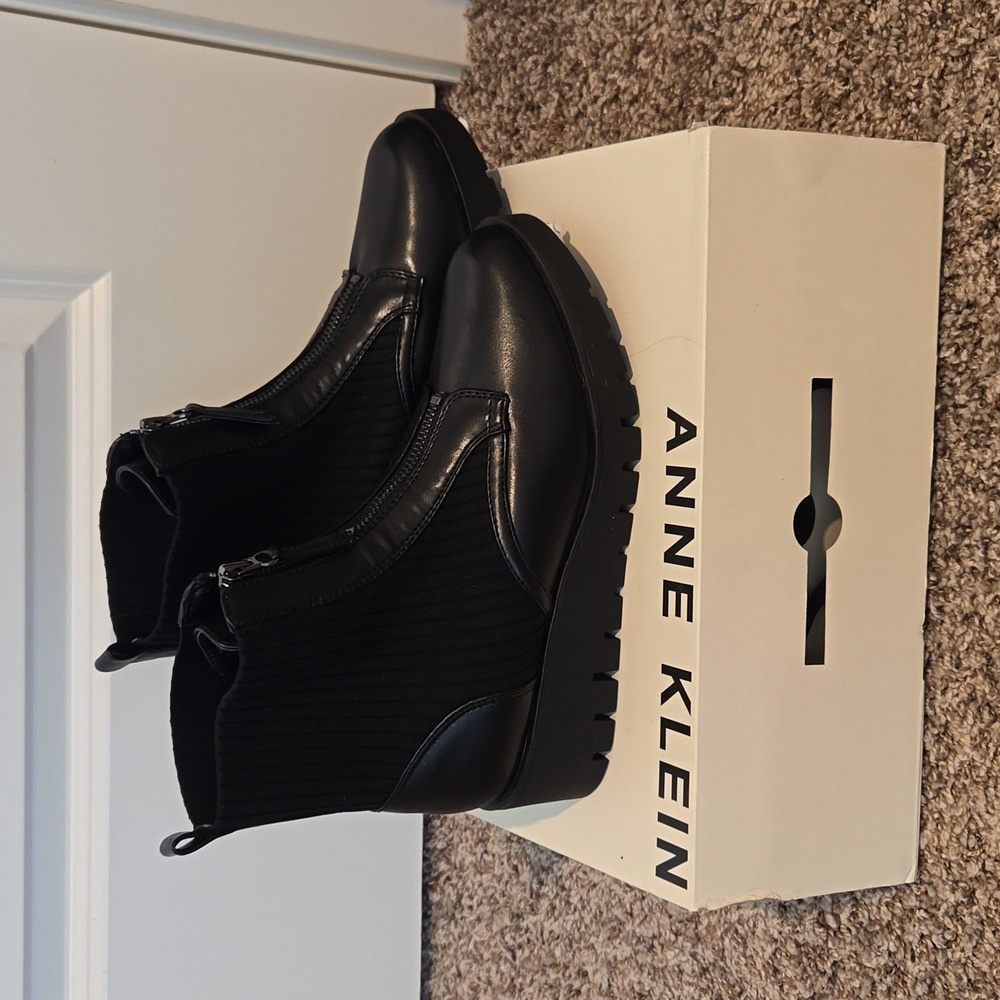Black ankle boots